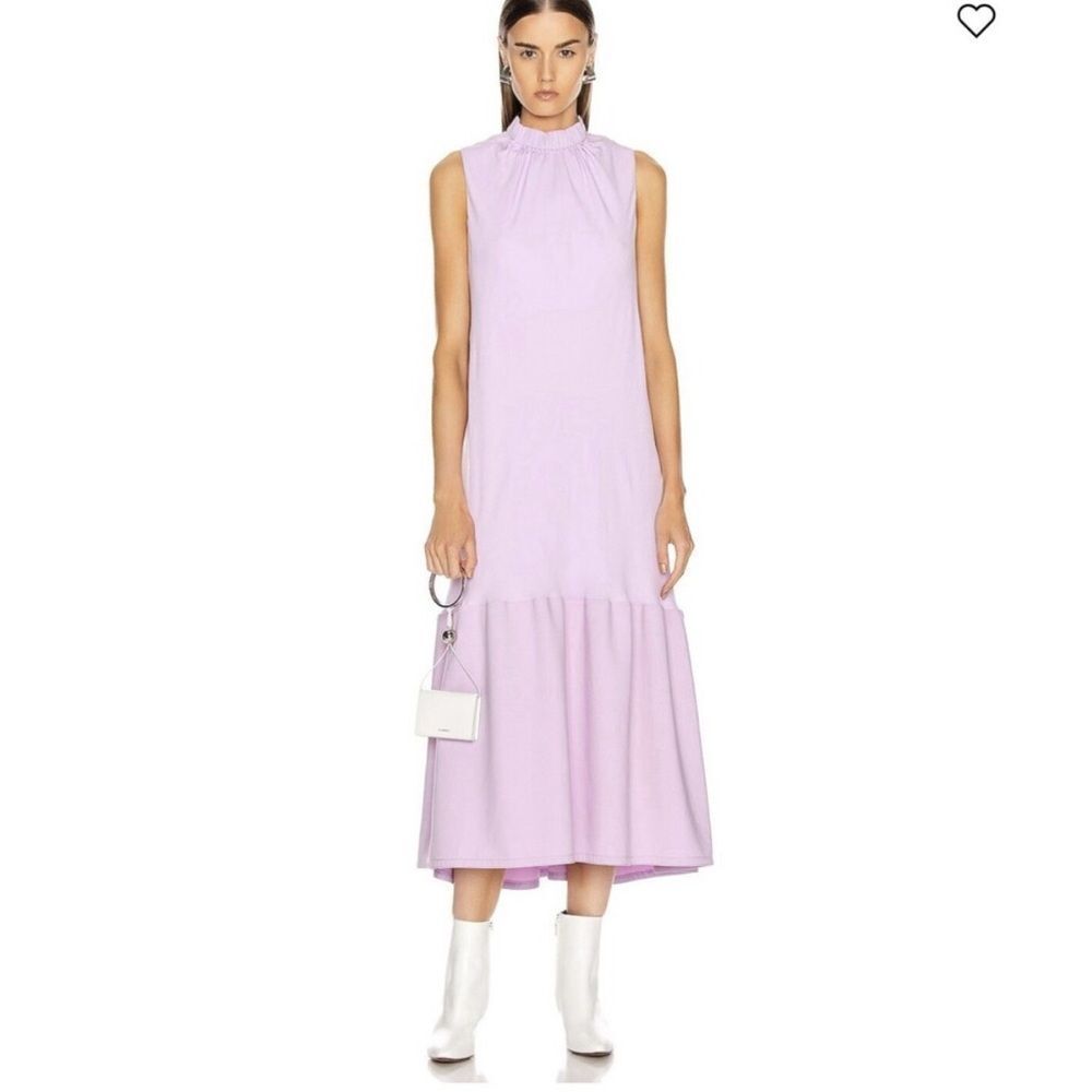 Tibi Lilac Sleeveless Midi Dress
